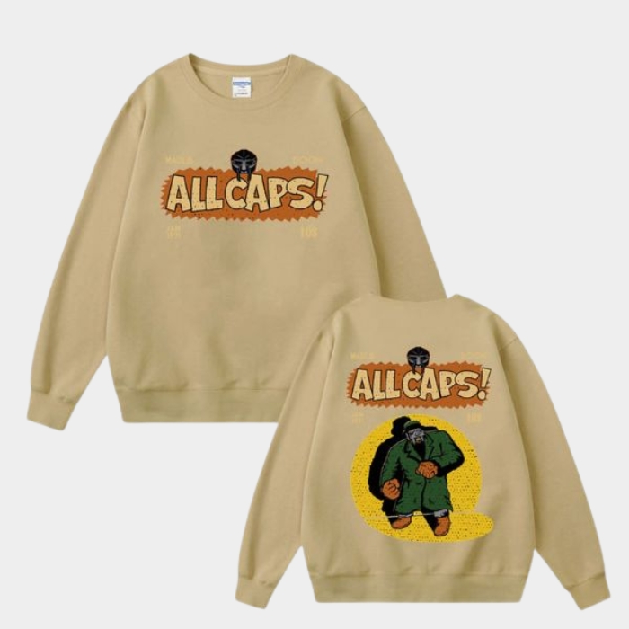 MF Doom Trconk Khakhy Sweatshirt Double Side Print